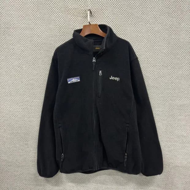 지프 JEEP 자수로고 플리스 후리스 집업 105 D12003