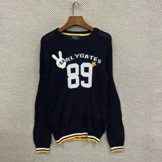 파리게이츠 골프 캐주얼 아크릴 니트 스웨터 90 D12098