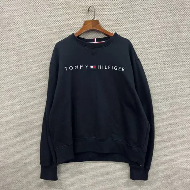 타미힐피거 캐주얼 자수로고 약기모 스웻셔츠 맨투맨 105 D12082
