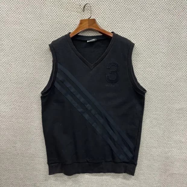 아디다스 자수로고 니트 베스트 조끼 100 D12170