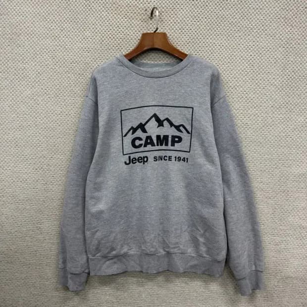 지프 JEEP 캐쥬얼 프린팅 로고 맨투맨 100 D12249