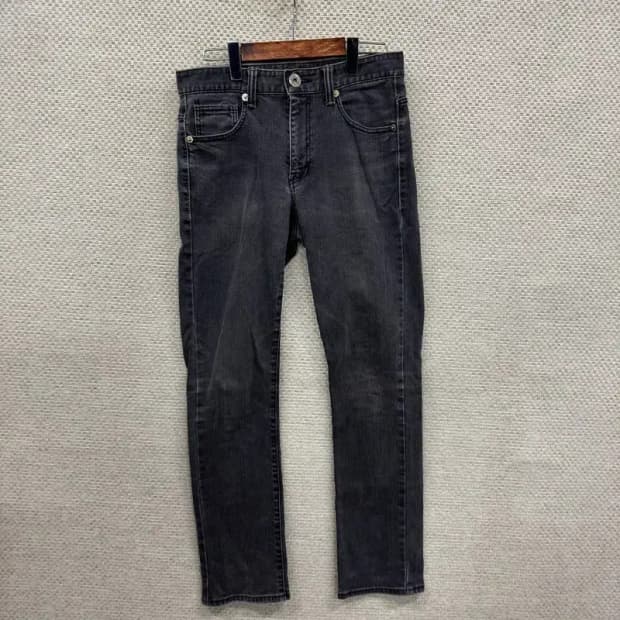 게스 캐쥬얼 은장 블랙진 데님 흑청바지 30인치 A00039