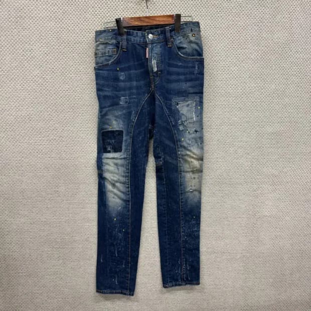 디스퀘어드2 빈티지 스키니 워싱 데님 청바지 44 A00111