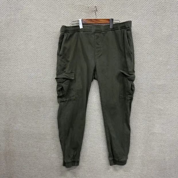 지프 JEEP 밴딩 카고 조거팬츠 바지 38인치 A00195