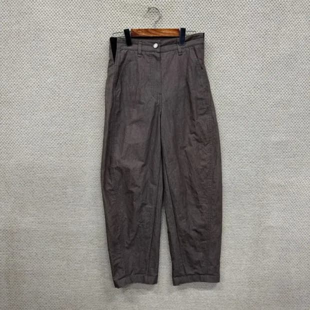 시스템 한섬 빈티지 벌룬와이드 다트팬츠 바지 24인치 A00356