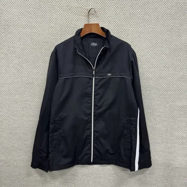아식스 올드스쿨 화이트라인 바람막이 자켓 105 A00346