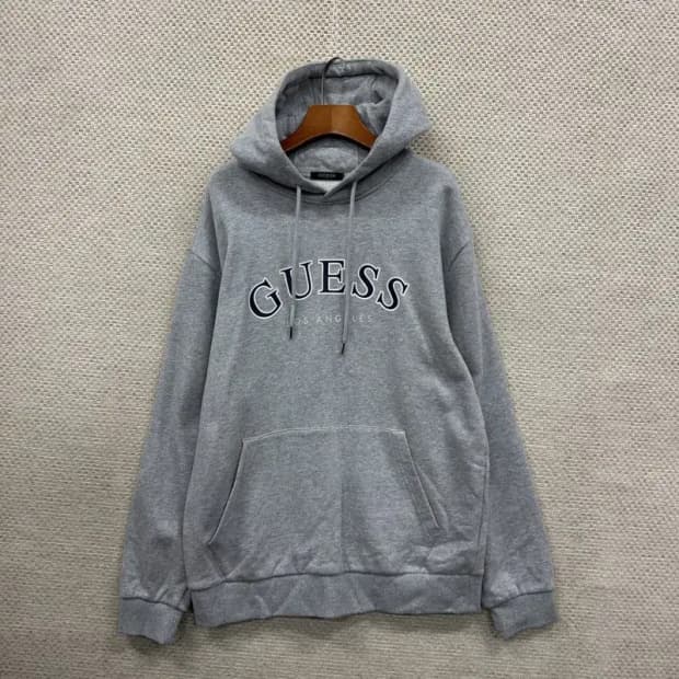 게스 캐쥬얼 프린팅 빅로고 후드티 100 A00344