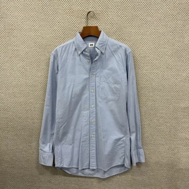 유니클로 캐쥬얼 포켓 코튼 오버핏 셔츠 90 A00405