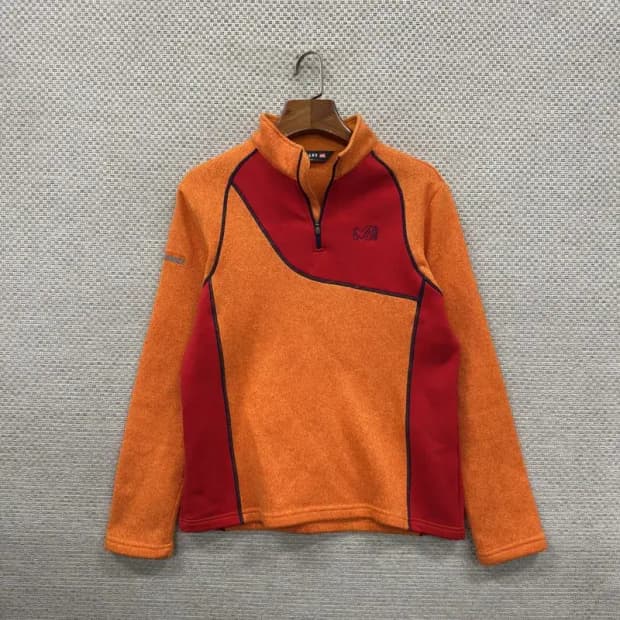 밀레 아웃도어 등산 반집업 긴팔티  95 A00412