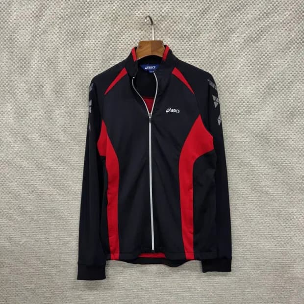 아식스 스포티 프린팅로고 트랙탑 져지 집업 90 A00487