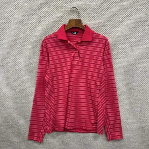 노스페이스 아웃도어 자수로고 기능성 긴팔카라티 90 A00510