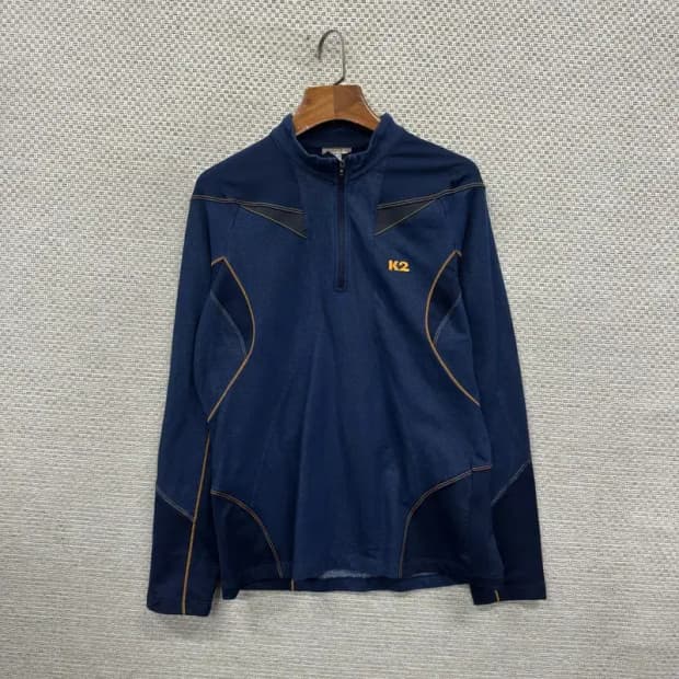 K2 아웃도어 자수로고 반집업 긴팔티 95 A00561