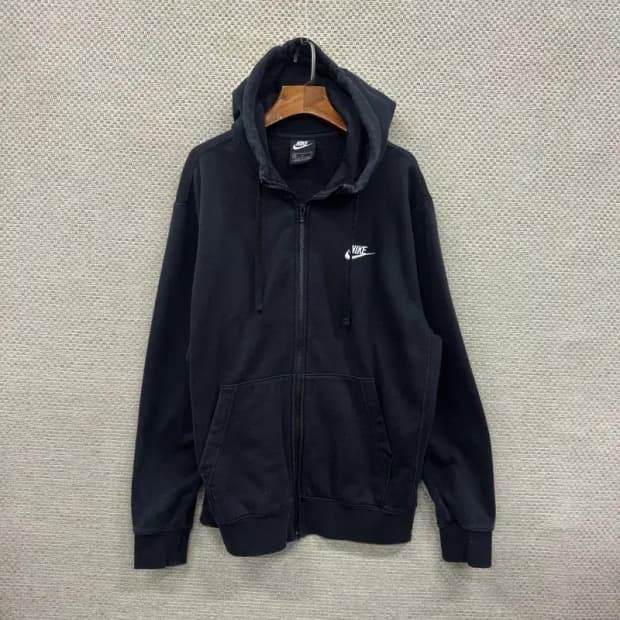 나이키 캐주얼 자수로고 오버핏 약기모 후드집업 105 A00572