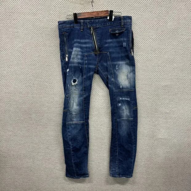 디스퀘어드2 찢청 데님 청바지 48 A00598