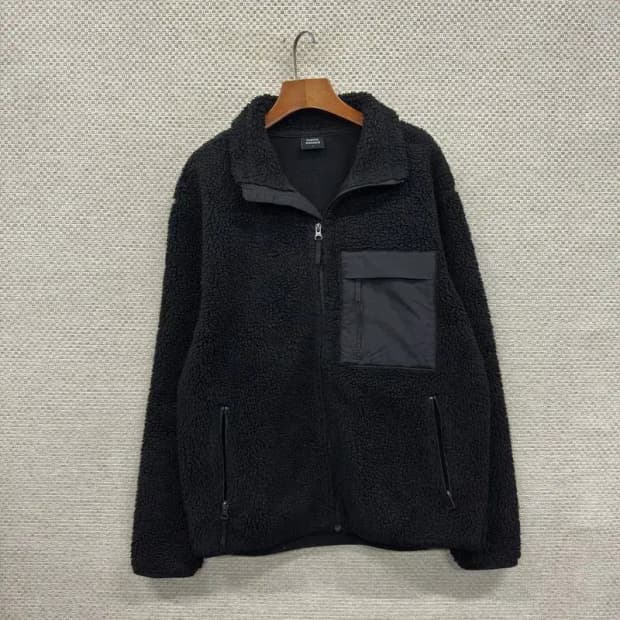 무신사스탠다드 캐주얼 양털 플리스 후리스 집업 100 A00657