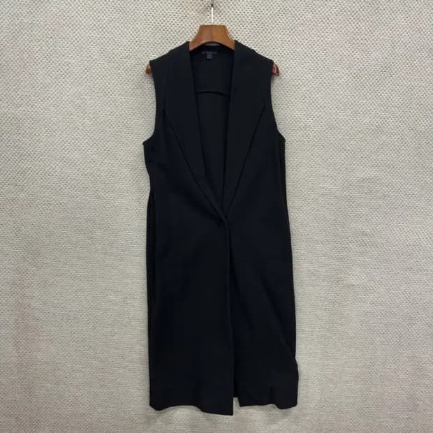 코스 COS 블랙 하객룩 미니멀 롱 베스트 조끼 90 A00745