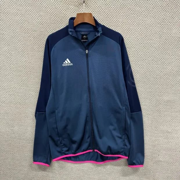 아디다스 프린팅로고 스포티 트랙탑 져지 집업 100 A00749