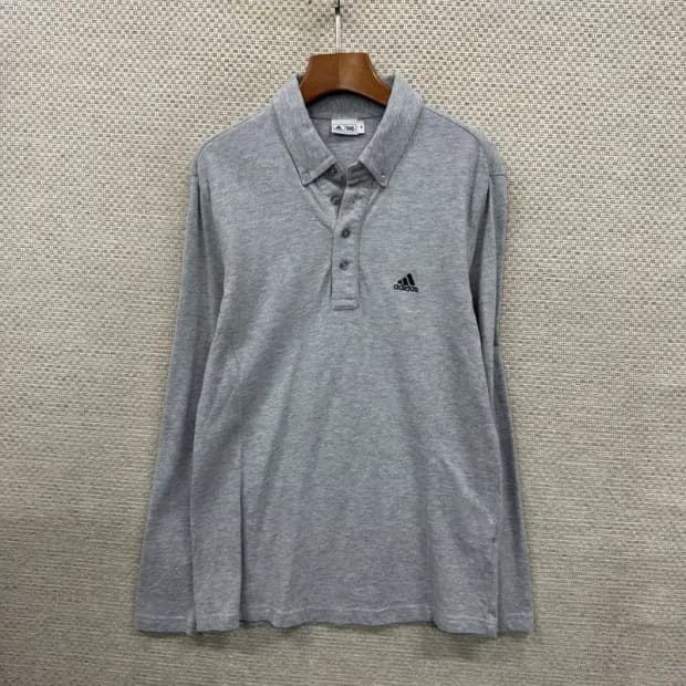 아디다스 골프 캐주얼 자수로고 긴팔카라티 95 A00744