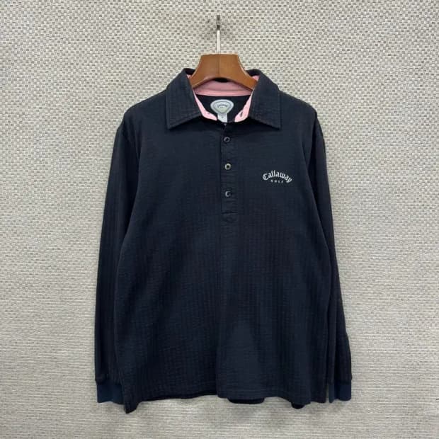 캘러웨이 골프 캐주얼 자수로고 긴팔카라티 95 A00748