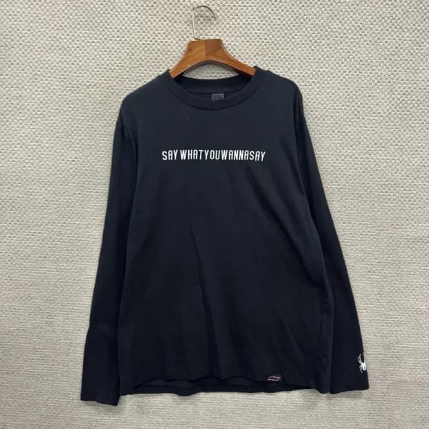 스파이더 자수 롱슬리브 긴팔티 M A00884