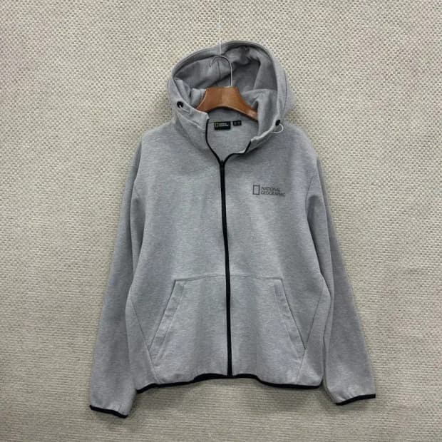 내셔널지오그래픽 아웃도어 프린팅로고 약기모 후드집업 L A00904
