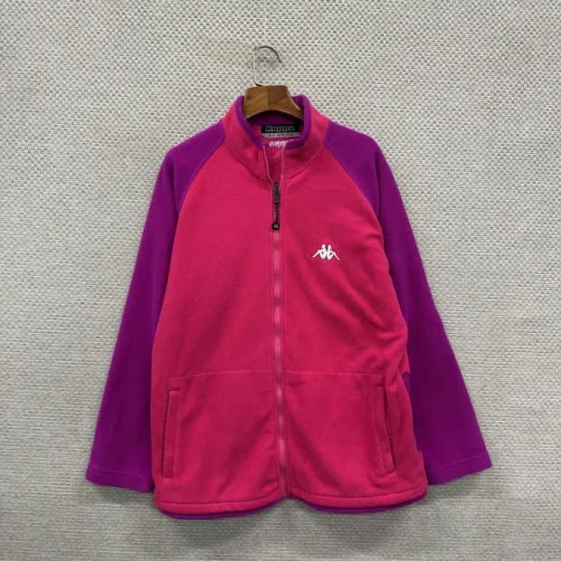 카파 KAPPA 자수로고 올드스쿨 플리스 후리스 집업 XL A00911