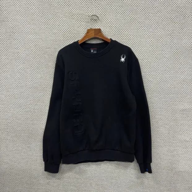 스파이더 캐주얼 프린팅로고 기모 스웻셔츠 숏 맨투맨 L A01043