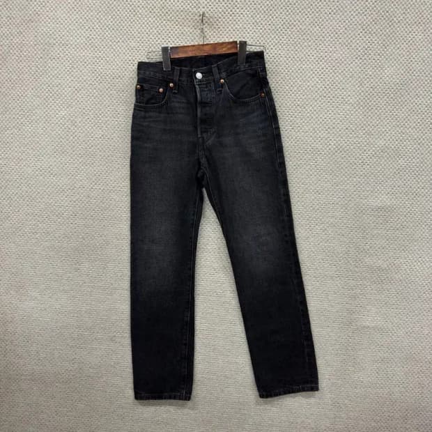 리바이스 501 빅E 셀비지 데님 흑청바지 24인치 A01077