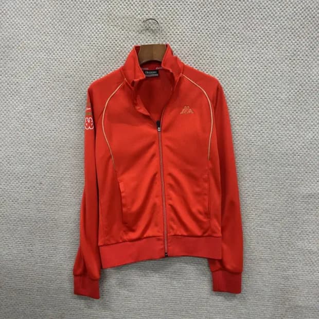 카파 KAPPA 올드스쿨 자수로고 트랙탑 져지 집업 S A01123