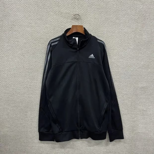 아디다스 캐주얼 프린팅로고 트랙탑 져지 집업 100 A01202