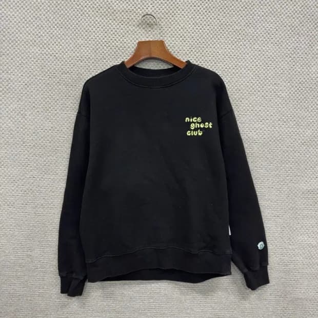 나이스고스트클럽 캐주얼 기모 오버핏 스웻셔츠 맨투맨 S A01210