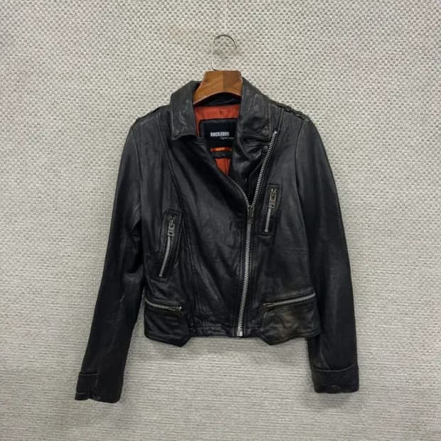 버커루 빈티지 라이더 양가죽 자켓 XS A01223