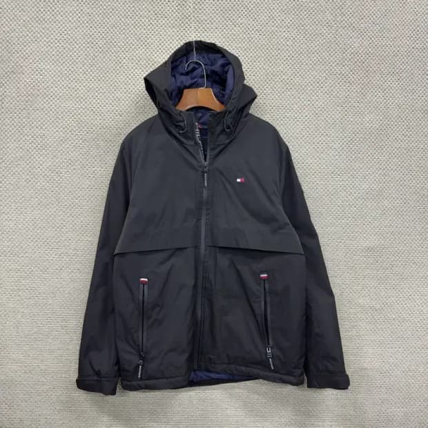 타미힐피거 올드스쿨 오버핏 누빔 바람막이 점퍼 M A01212