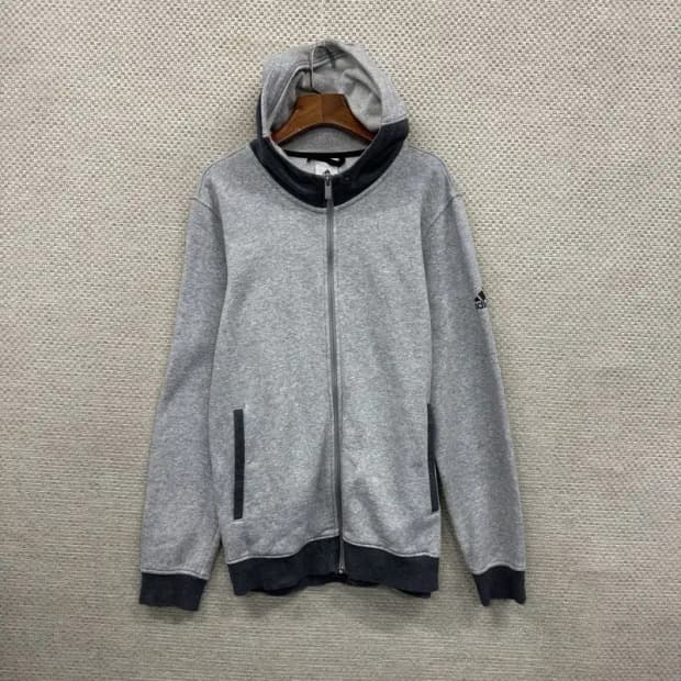 아디다스 캐주얼 프린팅로고 약기모 후드집업 100 A01296