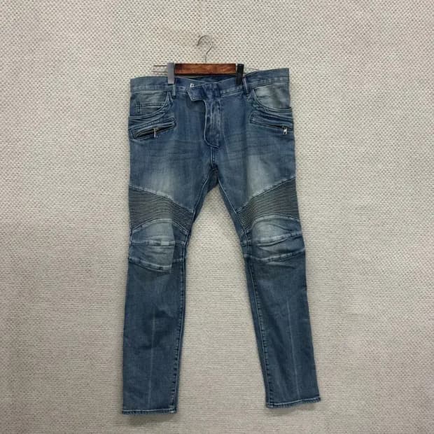 발망 정품 빈티지워싱 바이크 스판 데님 청바지 35인치 A01321