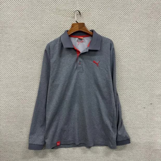 푸마 캐주얼 자수로고 긴팔카라티 M A01493