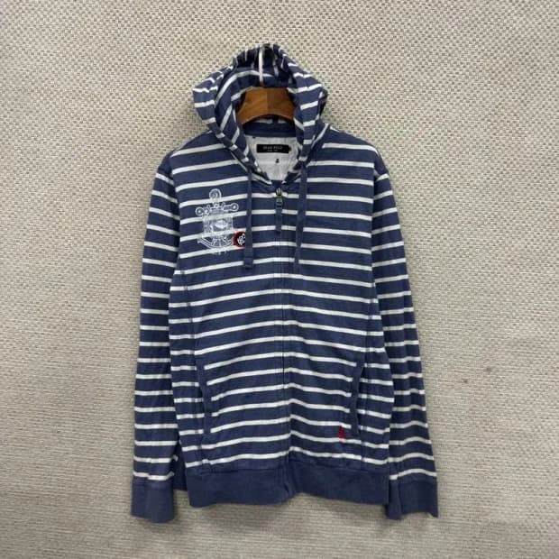 빈폴 캐주얼 슬림핏 스트라이프 후드집업 95 A01504