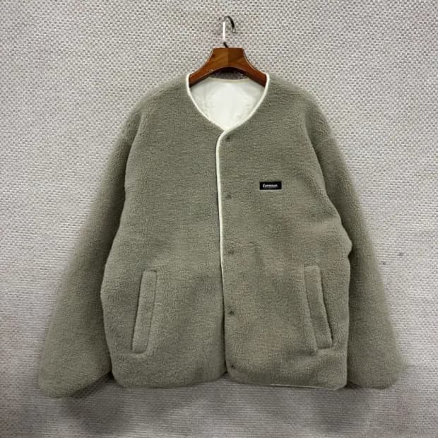 커버낫 자수로고 리버시블 플리스 후리스 자켓 XL A01507