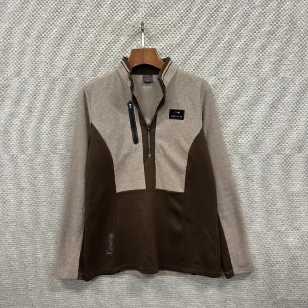 아이더 아웃도어 패치로고 약기모 반집업 긴팔티 95 A00830