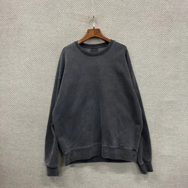 소버먼트 캐주얼 피그먼트 오버핏 스웻셔츠 맨투맨 100 A00805