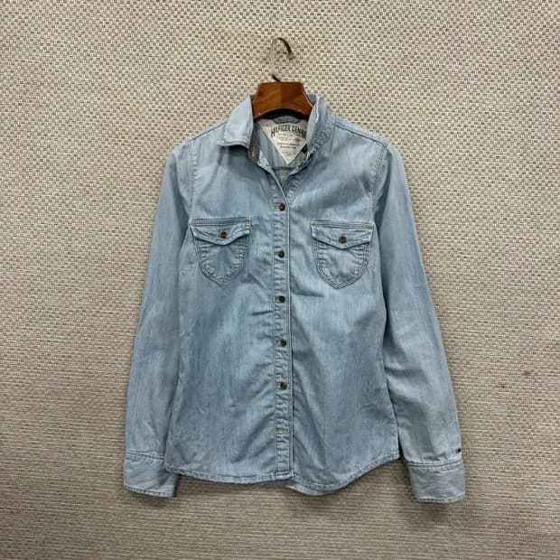 타미힐피거 캐주얼 데님셔츠 청셔츠 XS A01568