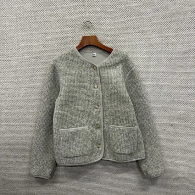 유니클로 캐주얼 뽀글이 플리스 후리스 자켓 M A01644