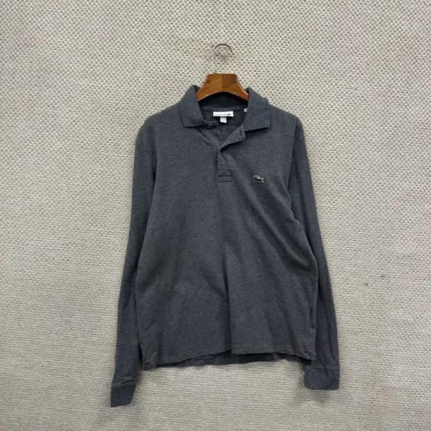 라코스테 캐주얼 자수로고 클래식핏 긴팔카라티 95 A01746