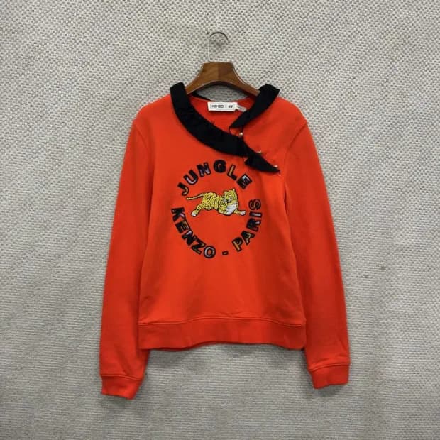 겐조 에이치앤엠 호랑이자수 프릴 스웻셔츠 맨투맨 S A01751