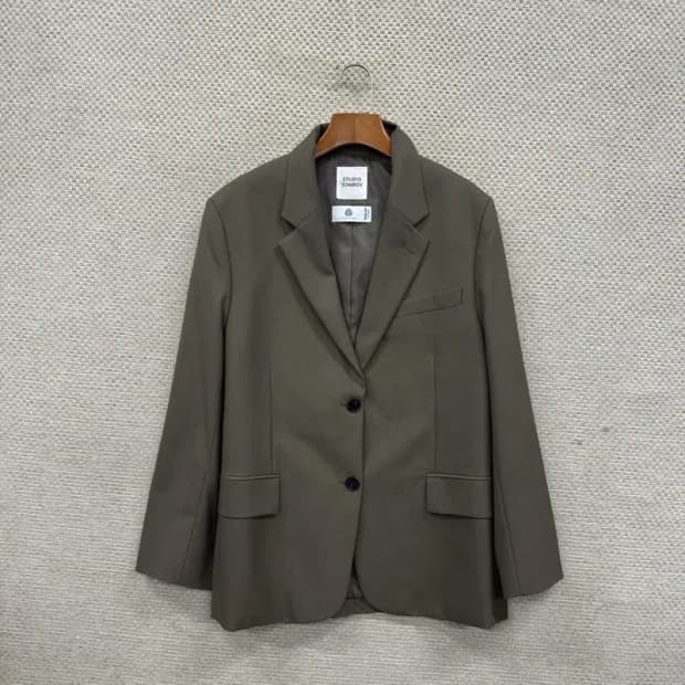 스튜디오톰보이 캐주얼 울리치 오버핏 블레이저 자켓 85 A01726