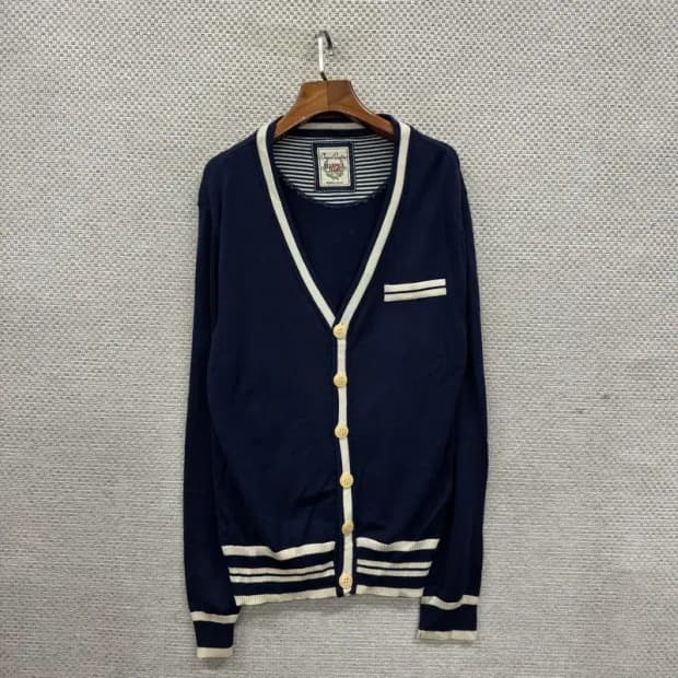 빈폴 캐주얼 페이크포켓 울 니트 가디건 105 A01824