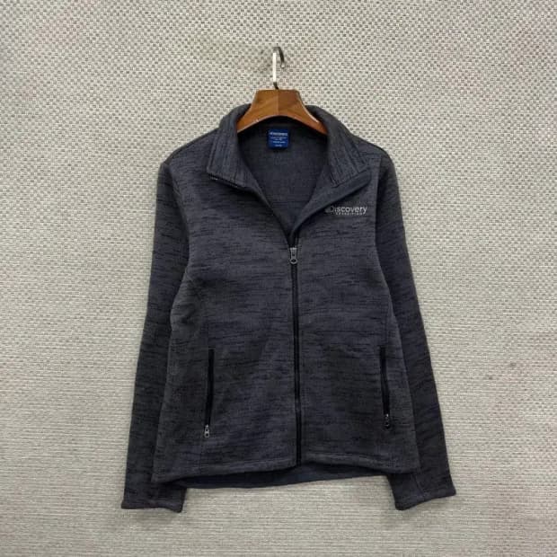 디스커버리 아웃도어 자수로고 플리스 후리스 집업 100 A01888