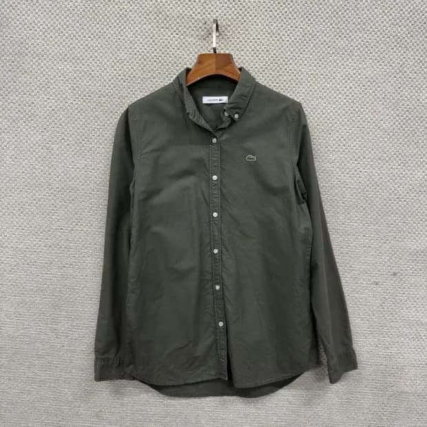 라코스테 캐주얼 자수로고 긴팔 셔츠 95 A01916