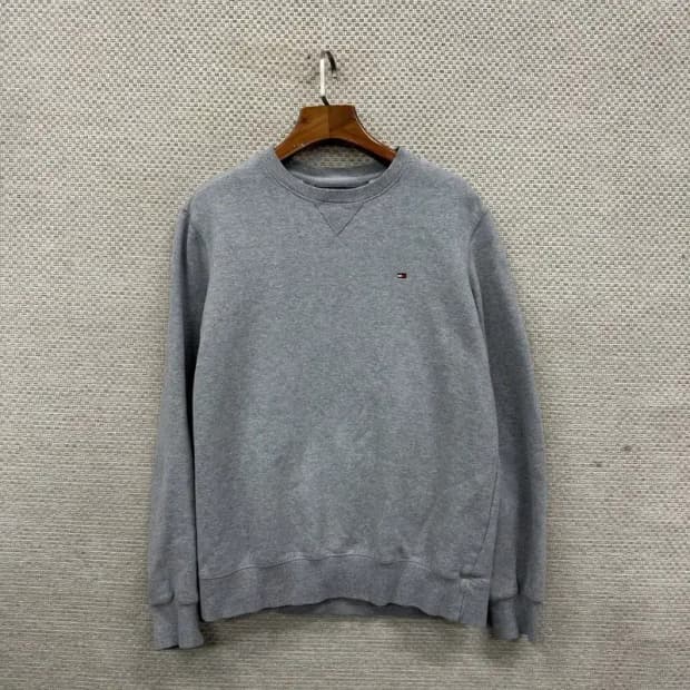 타미힐피거 캐주얼 자수로고 약기모 스웻셔츠 맨투맨 S A01895
