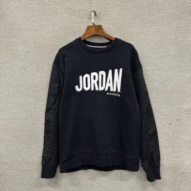 나이키 조던 캐주얼 프린팅로고 약기모 스웻셔츠 맨투맨 L A01904
